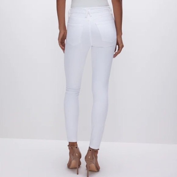 Good American Good Legs White Stretch High Rise Skinny Jeans Size 22 - Picture 2 of 8
